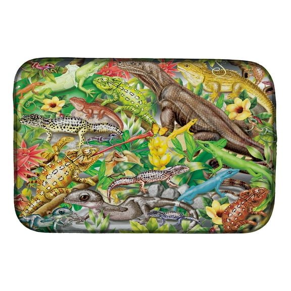 Lizard Jungle Dish Drying Mat