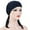 Navy, variant on Herrnalise Women India Beading Muslim Stretch Turban Hat Cotton Hair Loss Scarf Wrap