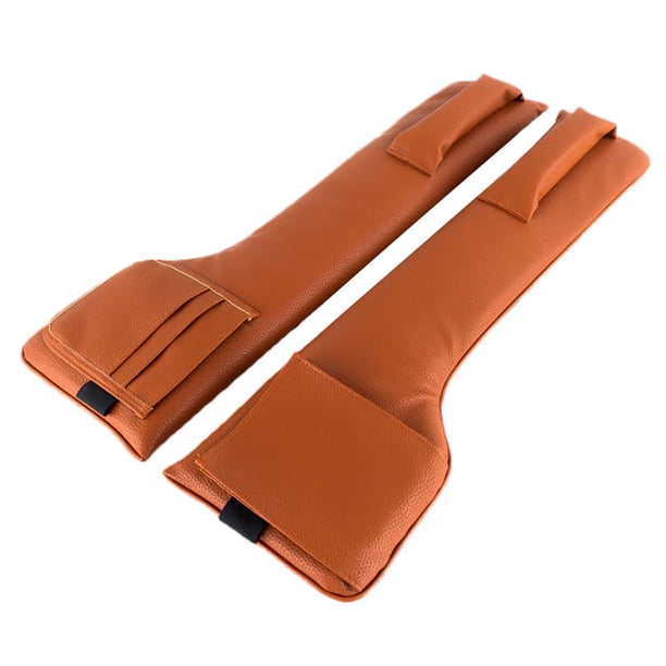 Riwesomey Relleno de espacio para asiento de automóvil Gran capacidad Relleno de espacio para asiento de automóvil Fácil de instalar Consola de cuero de Automoción decorativa y accesorios No.2 Riwesomey VI009462-02