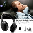 thumbnail image 3 of 5-in-1 Wireless TV Headphones with Bluetooth, Radio, and Wired Option - Black, 3 of 7