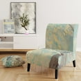 thumbnail image 5 of Designart "Mineral Landscape In Blue, Cream And Brown" Upholstered Nautical & Coastal Accent Chair - Arm Chair, 5 of 5