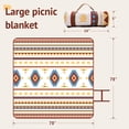 thumbnail image 4 of Lifestance Outdoor Picnic Blankets Extra Large in Outlets Design, 79" x 79" Waterproof Sandproof Foldable Compact Beach Blanket for Grass Park Mat, 4 of 10