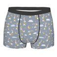 thumbnail image 5 of Uemuo Sleep Rabbit Pattern Men's Boxer Briefs,Trunk Anti-Chafing,Comfortable, Durable, and Stylish Underwear-, 5 of 9