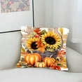 thumbnail image 7 of Guanhe Thanksgiving Pillow Covers 18x18, Fall Throw Pillow Covers Pumpkin Sunflower Leaves Autumn Season Farmhouse Decorative for Sofa Bed, 7 of 7