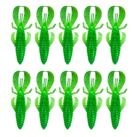 10Pcs Soft Wacky Worms Baits Plastic Fishing Lures Worms Fishing Lures Drop Short Worms Artificial Baits Swimbaits