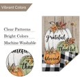 thumbnail image 5 of Thanksgiving Fall Garden Flag 28x40 Inch Grateful Thankful Blessed Double Sided Welcome Large Burlap Autumn Holiday Yard Sign Outside Outdoor House Decoration, 5 of 6