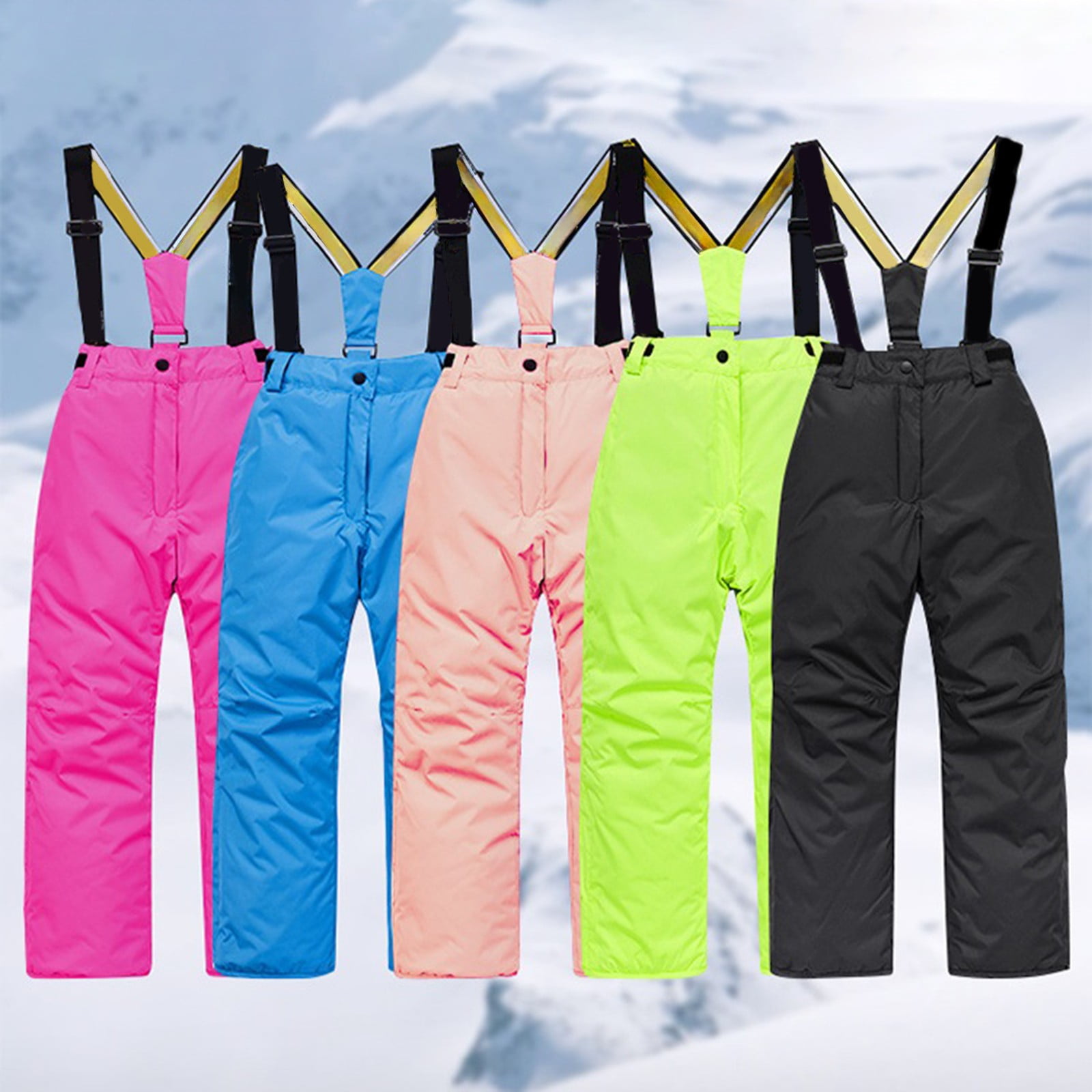 Generic Boys and Girls Children's Ski Suits Girls Outdoor Thick Windproof Boys Baby Big Children Ski Clothes Winter Snowboarding Rain Coats Girls Boys Snow Suits Waterproof Thermal Jackets ﻿(14,Pink)