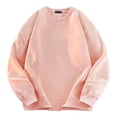 thumbnail image 1 of Styesk Chemises pour Hommes Couleur Unie Col Rond Chandail Ample à Capuche, 1 of 3