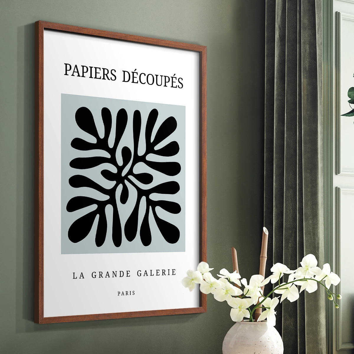 Matisse CCCXCII in Brown Solid Wood 8 x 10 Framed Print