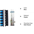 thumbnail image 6 of HEJULIK Vertical Fishing Rod Holder – Wall Mounted Fishing Rod Rack, Store 6 Rods or Fishing Rod Combos in 13.6 Inches, Great Fishing Pole Holder for Garage，Vertical 6-Rod Rack, 1 Pair(Blue), 6 of 9