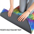 thumbnail image 3 of Colorful Tie Dye Pattern Hot Yoga Mat Towel Non Slip for Hot Yoga - Quick-Drying Yoga Mat Cover with 4 Corner Pockets with Travel Bag - Hot Yoga Towel Non Slip 74"x26", 3 of 6