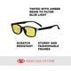 The Finest Blue Blocking Glasses - Blue Blockers - Block Blue Light To Improve Sleep Rhythms - Quality, Blue Light Blocking Lenses - Great Look - image 3 of 3