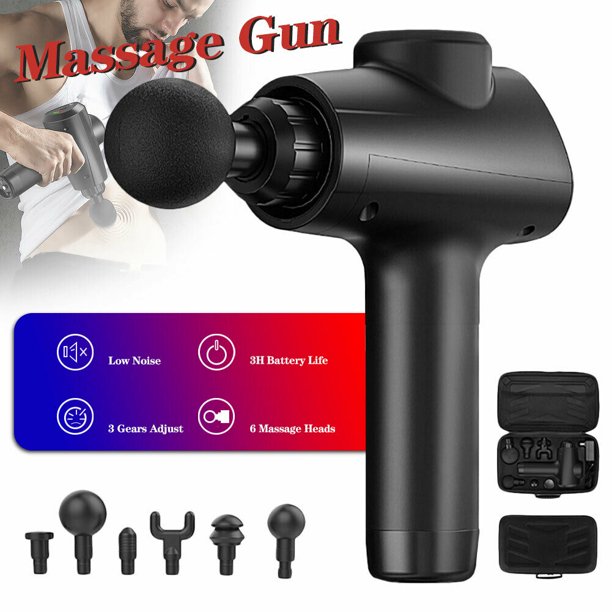 2400mah Fascia Gun Hand Held Deep Tissue Muscle Massage Gun Portable Cordless Percussion Vibration Fascia Massager Device With 6 Head Black Walmart Com Walmart Com 2400mah Fascia Gun Hand Held Deep Tissue Muscle Massage Gun Portable Cordless Percussion Vibration Fascia Massager Device With 6 Head Black Walmart Com Walmart Com