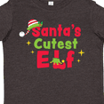 thumbnail image 4 of Inktastic Christmas Santa's Cutest Elf Boys or Girls Toddler T-Shirt, 4 of 5