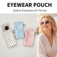 thumbnail image 4 of Agiufgs Eyeglasses Pouch Pu Leather Polka, with Integrated Cleaning Cloth and Keychain, for Sunglasses and Reading Glasses, Brown, 4 of 7