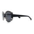 thumbnail image 5 of Polarized Mod Chic Womens Large Round Luxury Fashion Sunglasses [Grey Tortoise - Black], 5 of 6