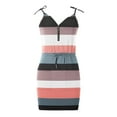 thumbnail image 5 of Vestido sin mangas con tirantes estampados con cuello en V a la moda para mujer Pompotops ghjkhdj4218, 5 of 5