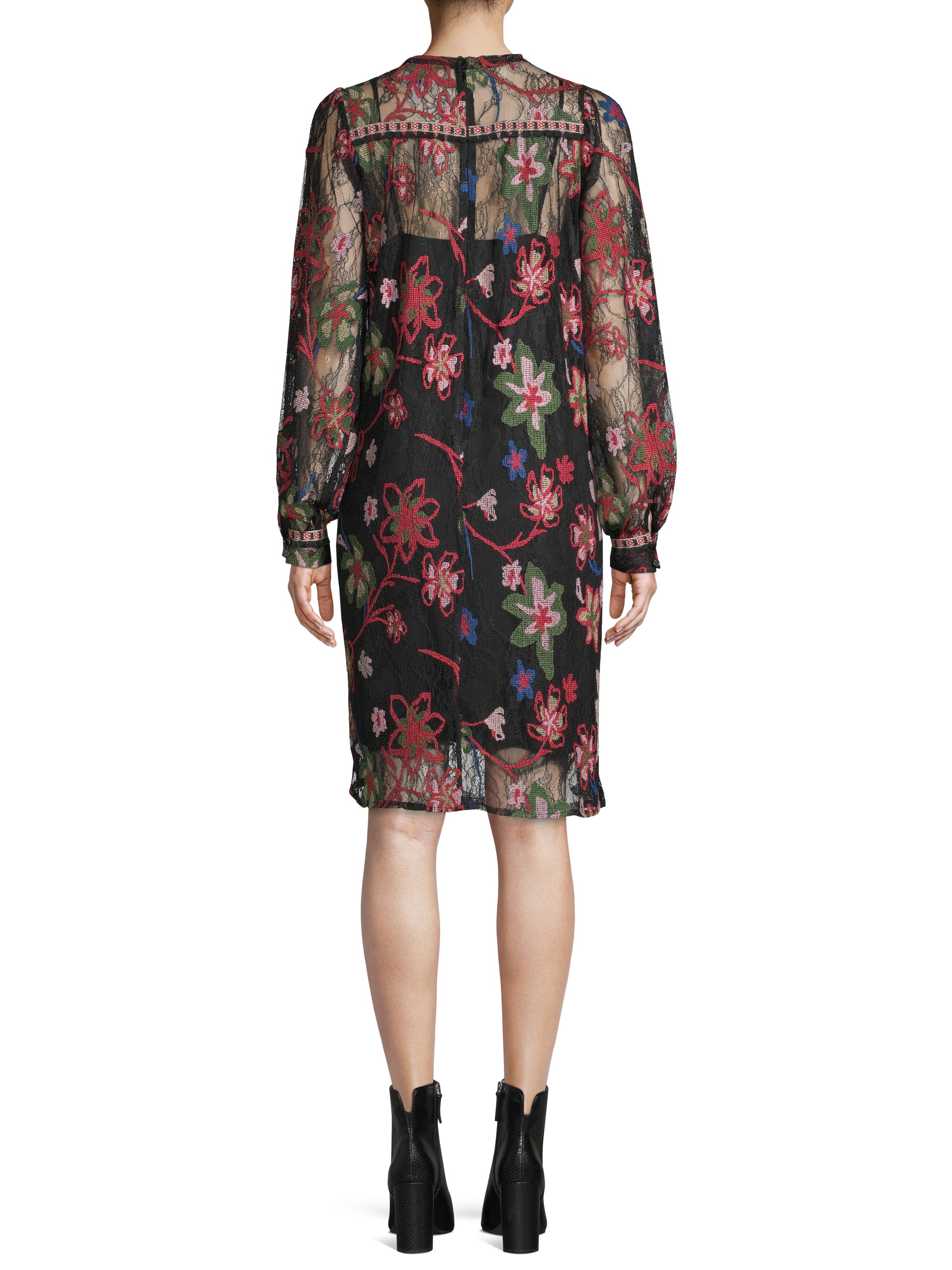 Sui by Anna Sui Women's Floral Embroidered Lace Dress - image 2 of 5