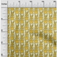 thumbnail image 1 of oneOone Tissu Georgette Viscose Imprimé Bloc de Lapin 1 Yard 42 Pouces de Large, 1 of 4