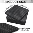 thumbnail image 2 of Shiyou-6 Pcs Tapis de Tapis de Course – Tapis d'Équipement d'Exercice en Silicone Haute Densité pour Protection de Sol Réduction de Bruit, 4”x4”x0.2” Double Face Antidérapant Anti-Vibration pour Vélos d'Exercice à Domicile, 2 of 4
