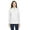 White, variant on Ladies' Fusion ChromaSoft™ Pique Quarter-Zip - WHITE - 2XL