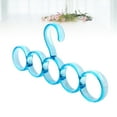 thumbnail image 6 of WHAMVOX  5 Rings Scarf Rack Random Color Hanger Hole Design, 6 of 8