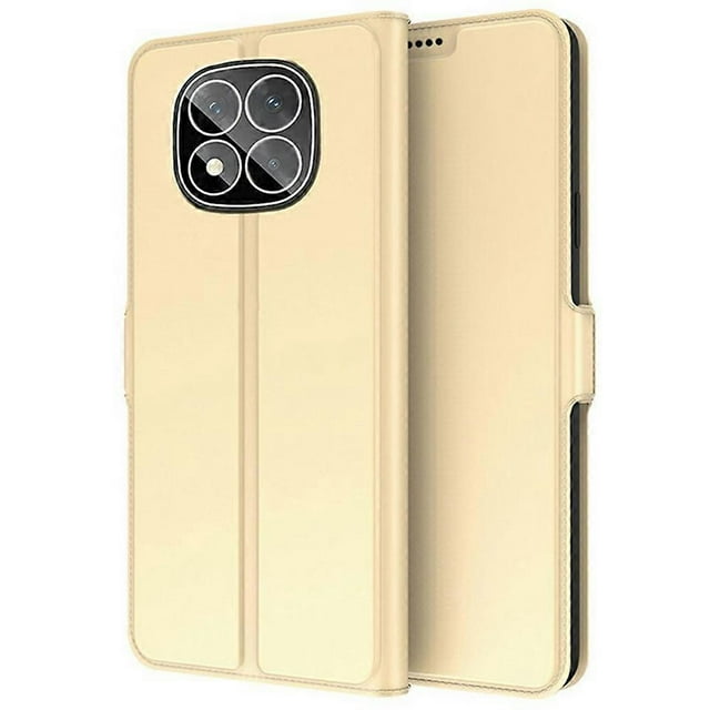 For Xiaomi Redmi Note 14 Pro 5G Case Shockproof TPU Inner Shell Leather Phone Cover Card Slot - Blac