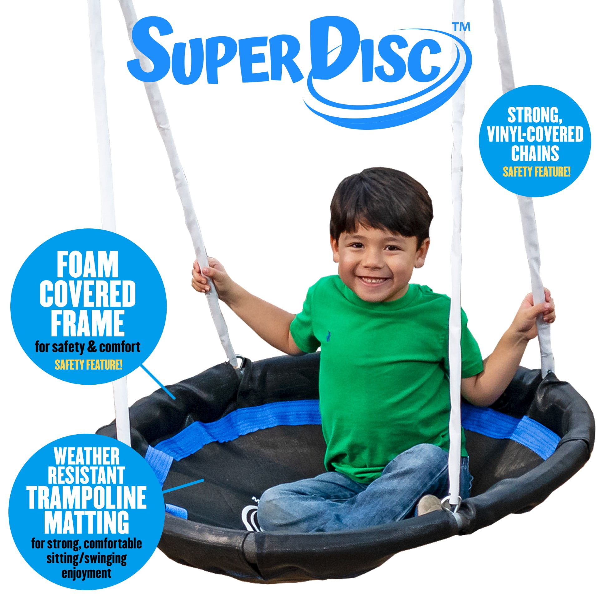 XDP Recreation Super Disc Swing Set Plus with Safe Arch Design, Slide & 2 Swings