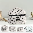 thumbnail image 1 of Fiudx Bolsa de Almacenamiento con Lazo, Diseño Elegante con Patrón Elegante, Material Ligero y Duradero, Compacta y Portátil, Organiza Cosméticos y Accesorios, Fácil de Limpiar, Tamaño 20 X 10 Cm., 1 of 5