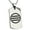 Silver, variant on Stainless Steel Kikkawa Samurai Crest Engraved Dog Tag Pendant Necklace