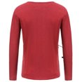 thumbnail image 5 of gakvbuo Sweaters for Women Fall Fashion Pullover Sweatshirts Adult Fashion Plush Heating Loose Long Sleeve Round Neck Blouse Casual Solid Color Tops Coat, 5 of 8