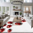 thumbnail image 4 of Cute Ladybug Washable Area Rug 6 x 9 ft Realistic Love Heart Ladybug Rustic Farmhouse, Soft Non Slip Rugs Stain Repellent Indoor Felt Carpet for Living Dining Room Bedroom Home Office, 4 of 9