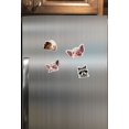 thumbnail image 6 of WIRESTER 4pcs Acrylic Fridge Magnet for Home Office Classroom Acrylic Magnets to Stick on Computer, Fridge, Dryer, Lockers - Baby Pig & Black White Brown Guinea Pig & Raccoon & Black Spots Baby Pig, 6 of 6