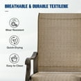 thumbnail image 6 of Techmilly Outdoor Dining Chairs , Patio Swivel Chairs Set of 6, Support 400lbs , Brown, 6 of 12