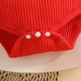 thumbnail image 5 of mgoYE Baby Girl Clothes 3-6 Months Summer Infant Baby Girl Clothes Newborn Summer Outfits Cute Romper Shorts Set Floral Girl Clothes with Headband(Red,3-6 Months), 5 of 6