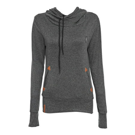 - Womens Fashion Long Sleeve Embroidered Hoodie Sweater Autumn Top With Pocket for Women