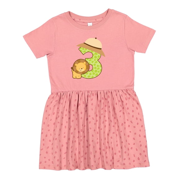 Inktastic Safari 3rd Birthday 3 Year Old Girls Toddler Dress
