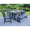 thumbnail image 2 of LuXeo Tuscany Gray HDPE Dining Set- 6 Piece, 2 of 7