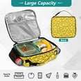 thumbnail image 4 of ALAZA Cartoon Chickens Yellow Lunch Box Insulated Lunch Bag Cooler Tote with Shoulder Strap, 4 of 7