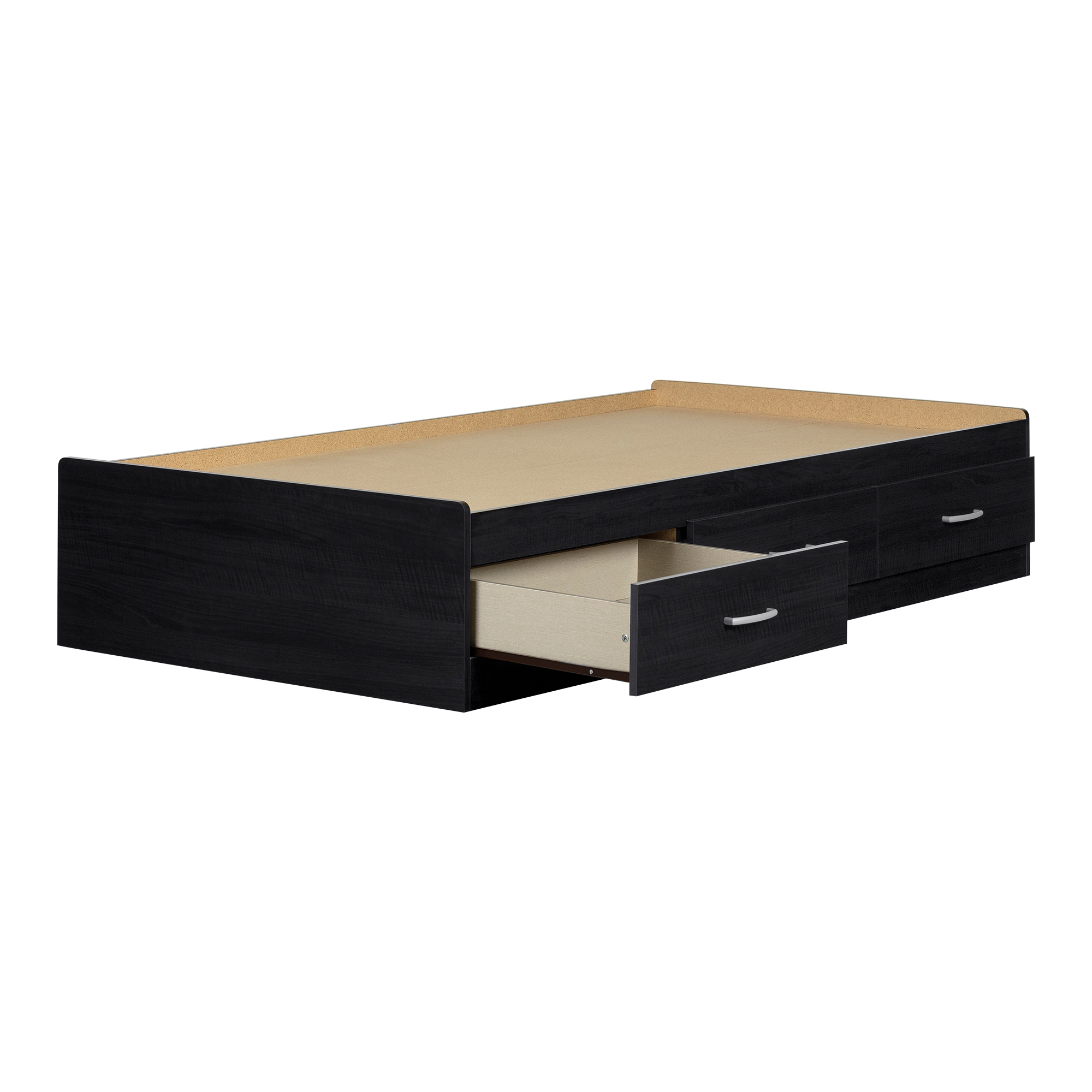 South Shore Cosmos 3-Drawer Storage Bed, Twin Black Onyx - image 2 of 9