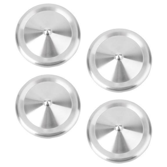 UPOUART Universal Round Metal Lids for Coffee Cups and Tea Mugs, 4 Pieces, Reusable Drink Covers