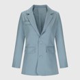 thumbnail image 6 of Abomasnow Women's Oversized Double-Breasted Suit Blazer Jacket Long Sleeve Casual Boyfriend Style Work Office Blazer with Pockets, 6 of 6