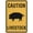 Warning Sign 3, variant on Caution Livestock Horse And Cow Sign Metal Signs 8"x12"ch Rust Free Aluminum,Uv Ink Printing,DurableWeatherproof Outdoor For Home
