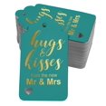 thumbnail image 1 of Inkdotpot Gold Foil Paper Hang Tags Hugs And Kisses From The New Wedding Favor Tags 50 Pieces, 1 of 6