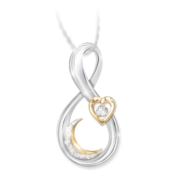Dvkptbk Jewelry Necklace Two Color Star Necklace Star Pendant Fashion Jewelry