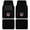 Black&Eagle, variant on Ed Hardy Car Floor Mats, Fashion Print Carpet Floor Mats Set with Red Heart & Skull Graphic, Faux Leather Floor Mats, Front and Rear Interior Protection for Cars, Trucks and SUVs