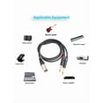 thumbnail image 5 of Dual 1/4 inch to XLR Male Y Splitter Cable, 3Pin Male XLR to Dual 6.35mm TS Mono Plug Microphone Audio Converter Adapter, 5 of 10