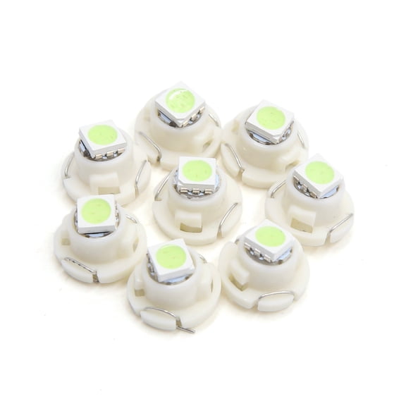 8Pcs Ice Blue 5050 Car T4.7  Wedge Dashboard Dash Backup Light Bulb Interior