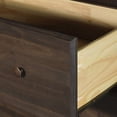 thumbnail image 3 of Farmhouse Solid Pine Wood 2 Drawer Nightstand in Espresso, 3 of 3