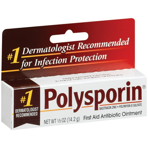 2 Pack - Polysporin First Aid Antibiotic Ointment 0.50oz Each